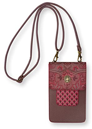 PiP Studio [W0724] Phone Bag Kyoto Festival Dark Pink 11x18x1cm
