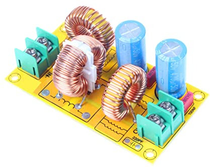 NOYITO DC LC Filter DC EMI Power Filter 0 to 50V 2A 4A 10A 20A Filterboard (4A)