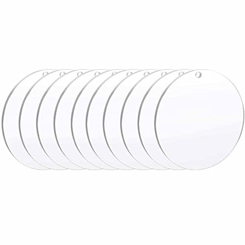CTForest 10 Stück Acrylscheibe Transparent, Rund, 15 cm, Hochwertig, Acryl, Klare Acrylplatte