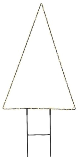 Lumineo 493380 Micro LED Gartenstecker Metall Baum schwarz 77cm (1 Stück)