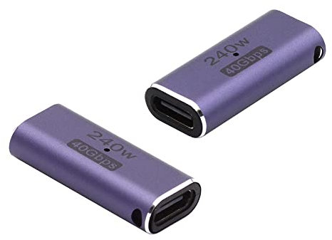 NFHK USB4 Type C Female to Female 240W Power 40Gbps Data 8K Video Extender Adapter for NS Phone Laptop