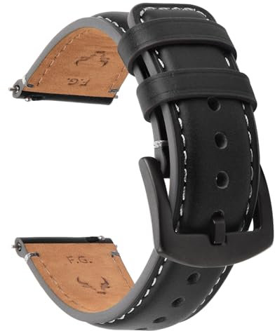 Fullmosa Leder Uhrenarmband Vintage-Ersatzarmband, Uhrenarmband 22mm 20mm 24mm 19mm 18mm Armband Uhr Zubehör für Herren Damen, Uhrband für Smartwatch und Universal-Uhren