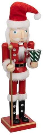 Feeric Lights et Christmas - Casse Noisette père noël h38cm