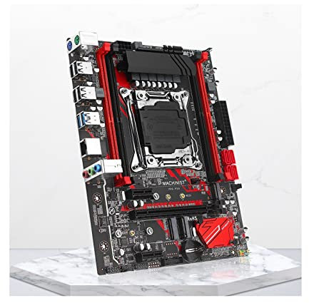 Placa Madres Fit For Maquinista X99 Tarjeta Madre LGA 2011-3 Xeon E5 V3 V4 Procesador con Dual M.2 NVME Soporte De Ranura Cuatro Canales DDR4 ECC RAM X99-RS9