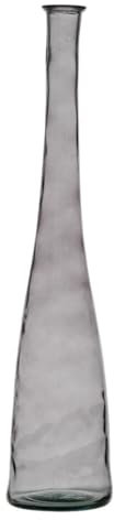 BigBuy Home Vase Gris Verre recyclé 18 x 18 x 100 cm