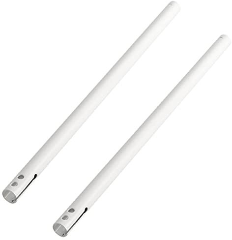UPKOCH 2pcs Ceiling Fan Extension Rods Ceiling Fan Drop Rod Replacement Mix Match Decor Sturdy Iron Material Stable Connection