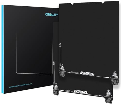 Creality 2 pannelli ufficiali Ender 3 V3 SE, 235 x 235 mm, piastra PEI strutturata, piattaforma flessibile rimovibile per Ender 3S1/3S1 Pro/3V2 Neo/3V3 KE K1/K1C (senza base magnetica)