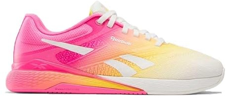 Reebok Scarpe da Ginnastica da Donna Nano X5, Colore Rosa Calco/Oro Noce, 38,5 EU, Chalk Atomic Pink Golden Haze, 38.5 EU