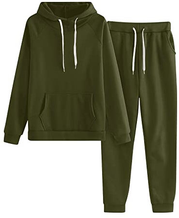 HAOLEI Tuta Donna Sportiva Completa Invernale Tuta Leggero In Calda Morbida Comoda Set Da Ginnastica Jogging Tracksuit Fitness Felpa Con Cappuccio E Pantalone Palestra Donna Tuta Felpata per la Casa