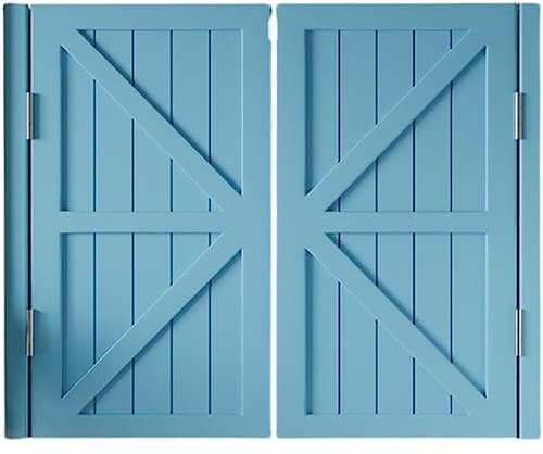 FLNOZAMZ Massivholz-Cowboy-Tür-Trenntür, Westernzaun-Tür mit halber Taille, Bar-Küchen-Trenntüren, (Green 70 * 90cm)