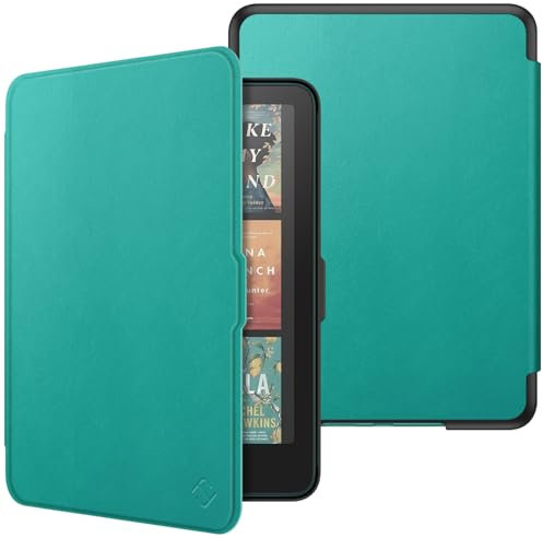 Fintie Hülle für 7 Kindle Paperwhite(12. Generation) - 2025/2024, Leichte Schutzhülle Case mit Auto Sleep/Wake für Kindle Colorsoft/Paperwhite Signature Edition, Jadegrün