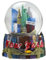 Artisan Owl New York City Skyline Schneekugel aus Kunstharz und Glas, groß, mehrfarbig