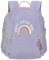 LÄSSIG Kleiner Kinderrucksack für Kita Kindertasche Krippenrucksack mit Brustgurt 3,5 Liter/Tiny Backpack Outdoor Rainbow pastel lilac