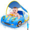 ZZXLOPEZ Flotteur de Piscine pour Bébé, Bouee Bebe avec Pare Soleil SPF 50+, Bouée Enfant Piscine Bouee, Bouée Gonflable pour Enfants Anneau de Natation, Bouee Bebe Piscine pour Enfants de 1 à 4 Ans