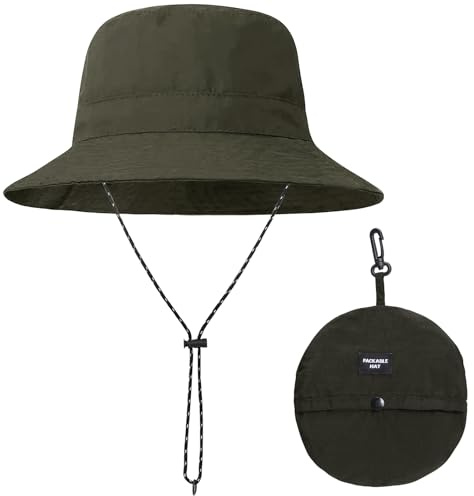 BBXWANG Packbarer Bucket Hat für Damen, Leichter Fischerhüte, Verstellbarer Schlapphut, Sonnenhut Herren