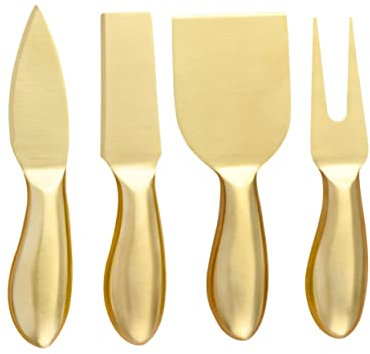 Zerodeko Cuchillo de Queso Inoxidable Herramientas para Servir y Rebanar Queso para Fiestas y Reuniones