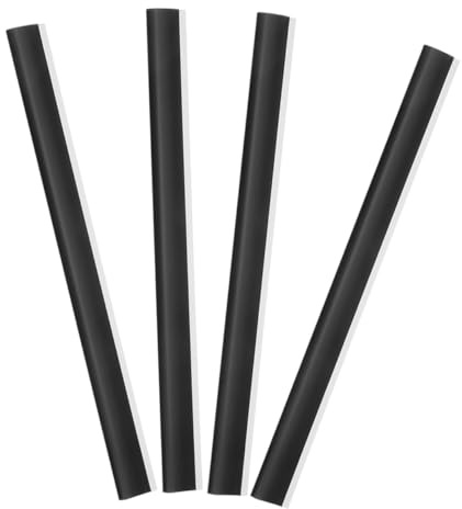 HONITANO 4 Pcs Rubber Edge Strips for Dustpan Replacement Rubber Lips Garbage Closing Edges Compatible with Various Cleaning Tools Lightweight Compact Design