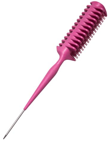 Curl Bites | Curl Clump Precision Comb - sanfter Multitasking Lockenkamm zum nassen Entwirren, Wet Styling und Formen definierter Curl Clumps, für besonders feine oder empfindliche Strukturen (Pink)