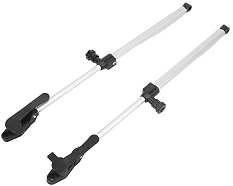 Jenivaint Varilla de Soporte para Ventana de RV, Puntal de Elevación de Ventana de Aleación de Aluminio | 2 Piezas Telescópicas de 310 a 435 Mm, Función Abierta de Rebote Automático para Ventanas de