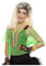 Smiffys Top de rejilla, verde flúor Halloween