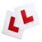Tech Traders L Plates Fully Magnetic for Car Learning Driver - Extra Thick 1.0mm Strong Magnetic Back for Vehicles, Easy to Attach & Remove - 2 Pack