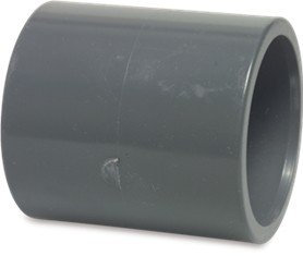 Raccordo per tubi piscina – Giunto di transizione in PVC-U, 50 mm x 1” 1/2, misura decimale x misura imperiale