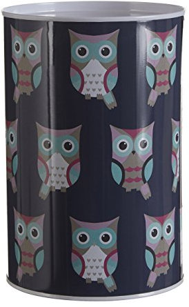 Premier Spardose Happy Owls, Zinn, blau, 10 x 10 x 15 cm