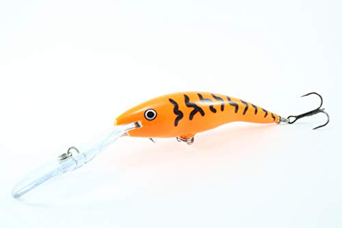 Rapala Deep Tail Dancer Wobbler Kunstköder Tiefläufer Balsaholz Farbe OCW - Orange Tiger, Größe 9cm - 13g