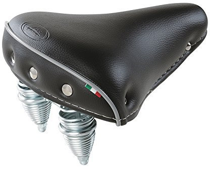 Selle Montegrappa Fahrradsattel Cruisersattel SM 110 IRIS Federgestell Italy 4 Farben schwarz
