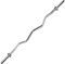 KOMODO 4ft Spinlock EZ Curl Barbell 48 Weightlifting 1 Inch Standard Plates Bar 4 Foot Steel Weight Lifting Bars with Spin Locks (EZ Curl)
