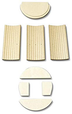 Feuerraumauskleidung für Justus Faro Plus Kaminöfen - Vermiculite - 8-teilig