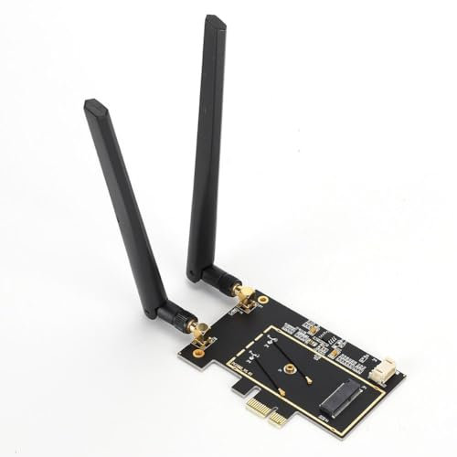 Nikou M.2 NGFF Card, PCI-E 1X Desktop WiFi WLAN Adapter Network Card Converter for 8260 7265 1535 7260