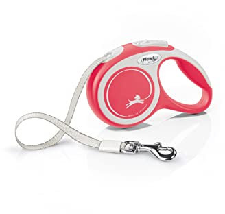 flexi® Comfort XS Gurt 3 m rot, Roll-Leine für Hunde bis 12 kg