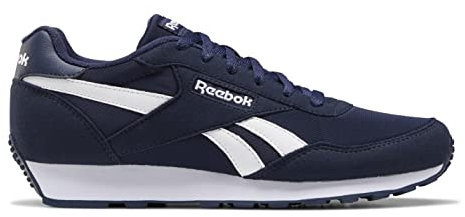Reebok Unisex Rewind Run Sneaker, Vector Navy/White/Vector Navy, 44.5 EU