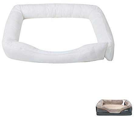 JOYELF Orthopädisches Memory-Foam-Hundebett, -Füllung, Nackenrolle, Füllkissen â€“ GröÃŸe L