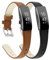Bottuw Lederbänder kompatibel mit Fitbit Inspire und Inspire HR Band für Damen und Herren, weiches Lederband, Zubehör, Ersatz für Fitbit Inspire Fitness Tracker, 2 Stück