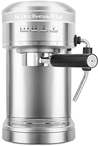 KitchenAid KES6503 1.4 Litre Semi-Automatic Espresso Machine Metal Brushed Stainless Steel