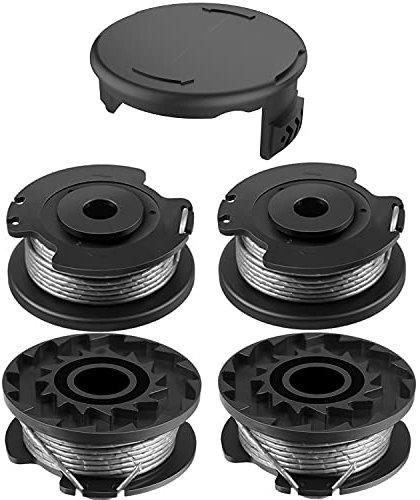 5 Stücke F016800385 Ersatz Autofeed Spule Linie String Trimmer F016800569 Rasenmäher Fadenspule für Bosch EasyGrassCut, 4m x 1,6mm Spulen Linie Leitung Kompatibel mit Art 23SL Art 26SL (4 + 1pcs)