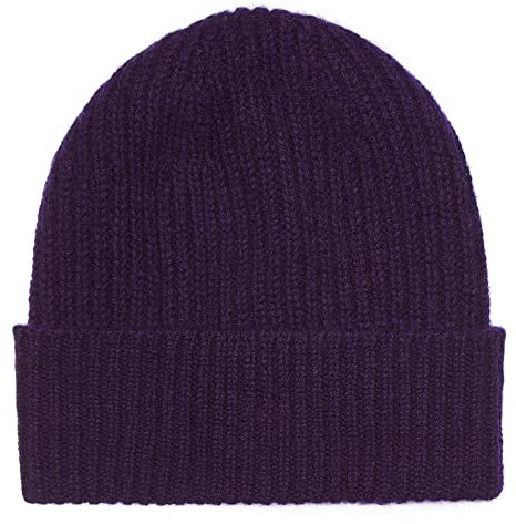 Oxfords Cashmere 100% Kaschmir Mütze. Hergestellt in Schottland, Violett