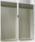 Linder Kaolin Scheibengardine, gerade, helle Punkte, Farbe Khaki, mit Stangendurchzug in 45 x 90 cm, 1 Paar
