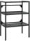 vidaXL Badezimmer Waschtischgestell Waschbeckenunterschrank Unterschrank Badschrank Badregal Waschtisch Badmöbel Schwarz 59x38x83cm Eisen