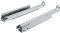 HETTICH 9257091 Länge 400 mm, Actro 5D Silent System Vollauszug (Schubkastenführung) integrierte Dämpfung, Tragkraft 40 kg, Stahl verzinkt, Silber