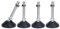 SHUIOG 4 Stück Stellfuß M12 x 80MM Einstellschraube, Möbelfuß Sockelfuß Kann Tragen Verstellbare Füße Stellschraube Stellteller Stellfuß Maximal 20 ° Neigung (4PCS M12 x 80mm x Ø50mm)