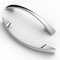 FURNIWARE Pack of 5 Cabinet Pulls, Zinc Alloy Drawer Pulls, Hardware Modern Kitchen Cabinet Door Handles, for Kitchen and Bathroom Cabinets Cupboard, Chrome-96mm(3.8 Inch) Hole Center