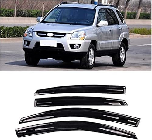 4 Stück Auto Windabweiser Regenabweiser für KIA Sportage 2007-2012, Autofenster Regenschutz Sonnenschutz
