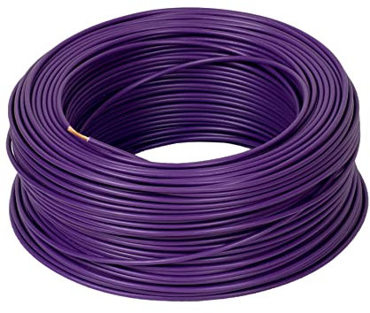10 Meter ALPTEG H05V-K Kabel 1,0 mm² violett