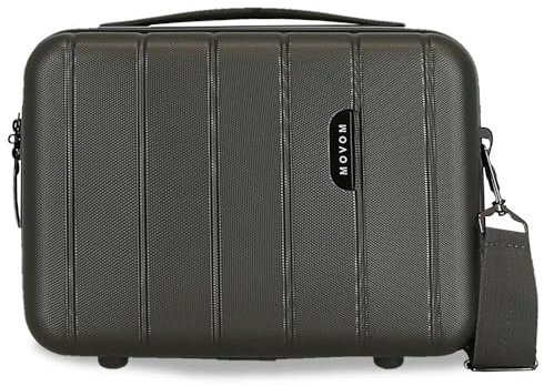 Movom Sac à Dos en Bois de Joumma Bags, 29 x 21 x 15 cm Rigide ABS 9,14 l 0,8 kg, Anthracite, Talla única, Trousse de Toilette