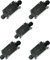 5 Pcs IP66 Waterproof Junction Box, 2-Way Outdoor Electrical Cable Wire Connectors, Black Extension Cable Connectors Junction Boxes with PG9 Glands for Ø3mm-8mm Ø6mm-10mm Cable Cord