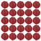 PATIKIL 25 Stück Selbstklebende Wachssiegel, Siegellack Aufkleber Vintage Geprägte Siegellackstempel Dekoration für Einladungen Umschläge Grußkarte, Rot (Rose)