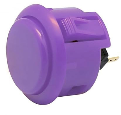 Boton arcade morado compatible para recreativa bartop sanwa pulsador juego 31mm